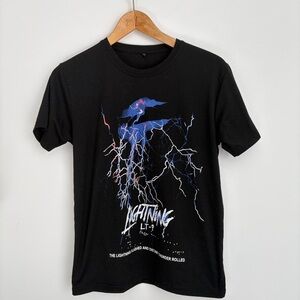 ⭐ 3 for $40 - Lightning LT Tee - Electric Storm Print - Small - Medium
